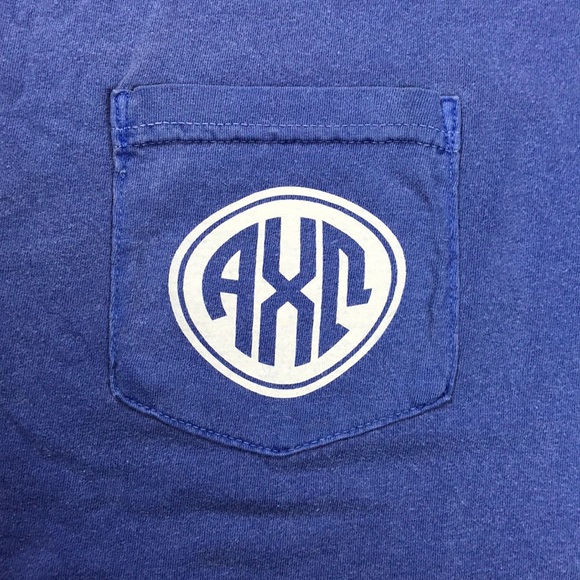Alpha Chi Omega Comfort Colors Tshirt Sz Lrg - Picture 2 of 4